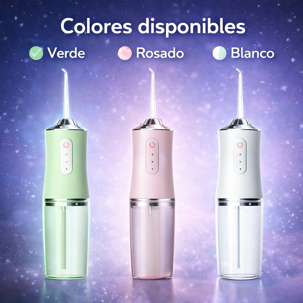 Irrigador Bucal Recargable Profesional – Limpieza Dental Profunda IPX7