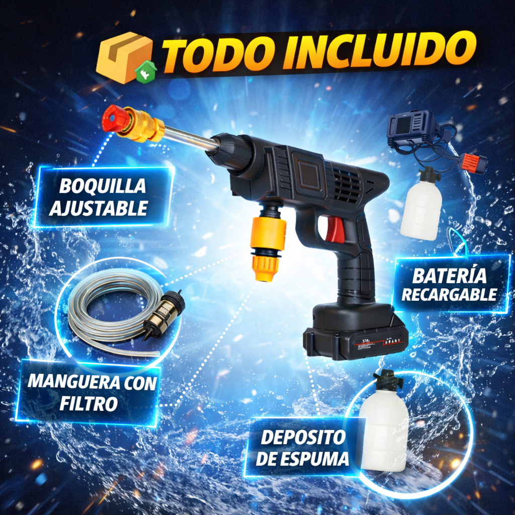 ADIOS HIDROLAVADORA GIGANTES CON LA MINI HIDROLAVADORA