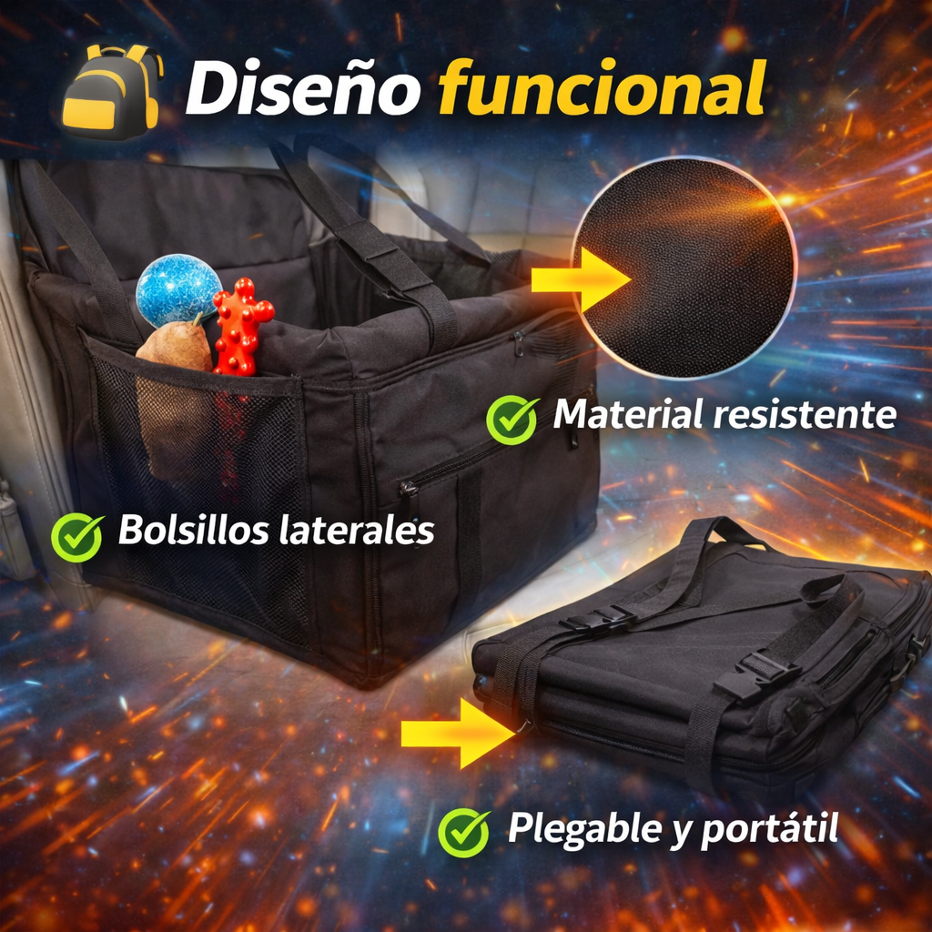 Asiento de Seguridad para Perros – Viaja Seguro con tu Mascota en el Carro
