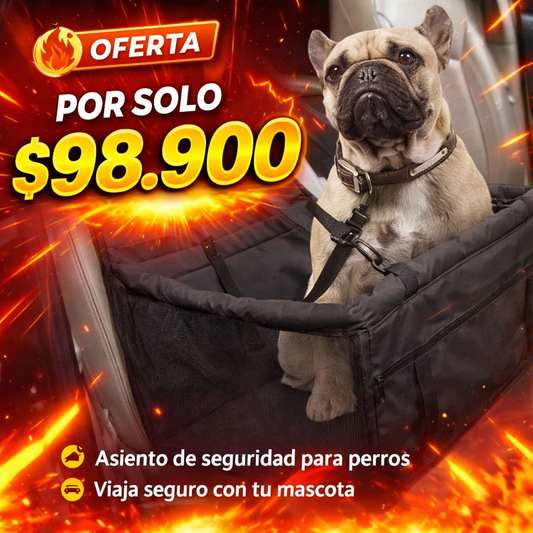 Asiento de Seguridad para Perros – Viaja Seguro con tu Mascota en el Carro