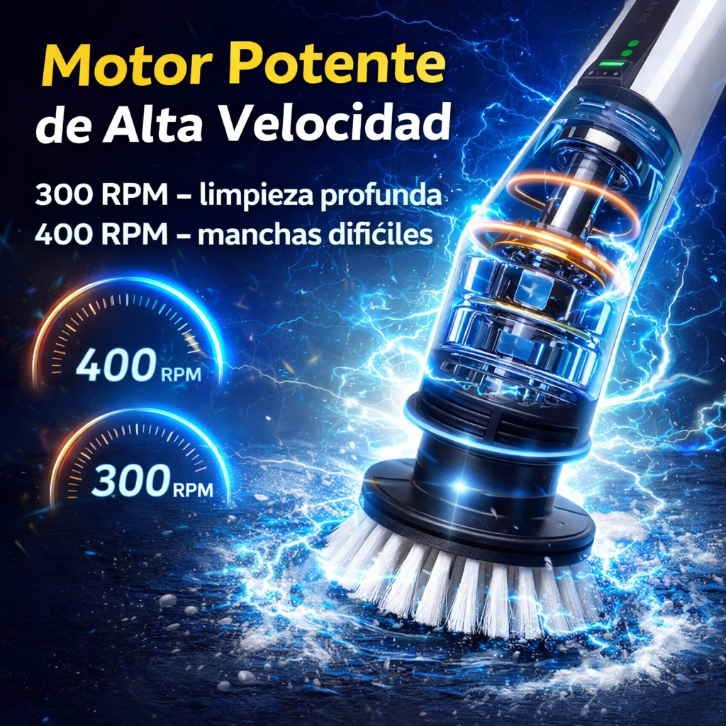 ¡Limpia TODO en minutos sin esfuerzo! con el cepillo 9 en 1