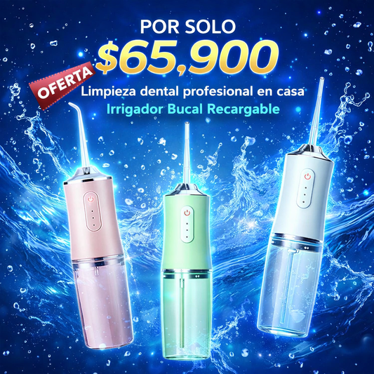 Irrigador Bucal Recargable Profesional – Limpieza Dental Profunda IPX7
