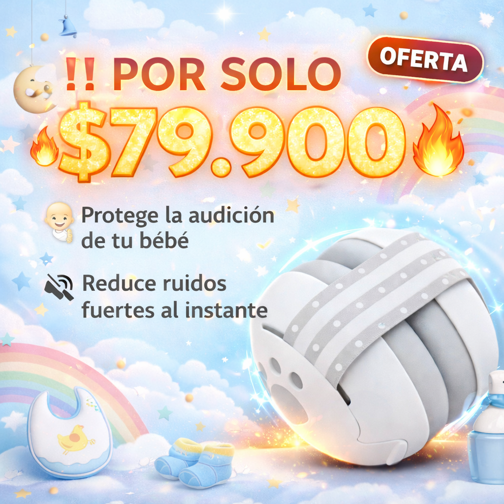 Tranquilidad para tu bebé en cualquier lugar con los audifonos cancelación de ruido