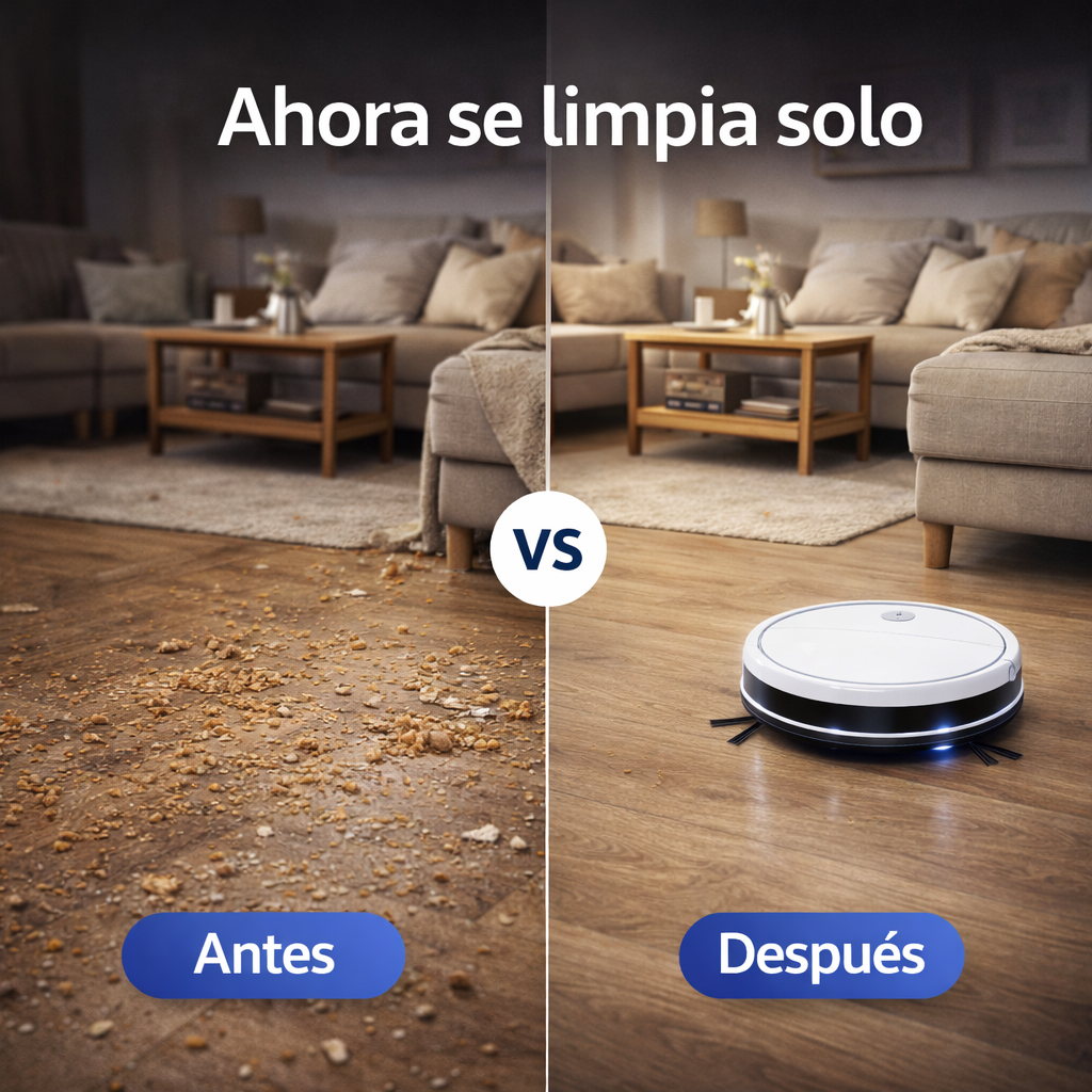 La forma más simple de mantener tu hogar impecable - Aspiradora Portatil Robot