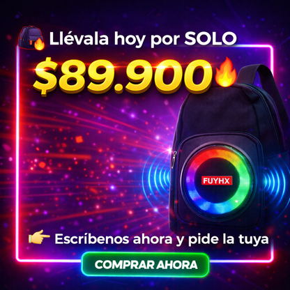 Donde tú vas… el sonido te sigue con la mochila bluetooth