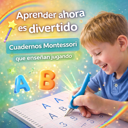 Cuadernos Mágicos Montessori Reutilizables para Niños – Aprende Escribiendo