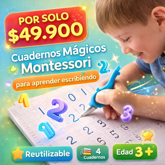 Cuadernos Mágicos Montessori Reutilizables para Niños – Aprende Escribiendo