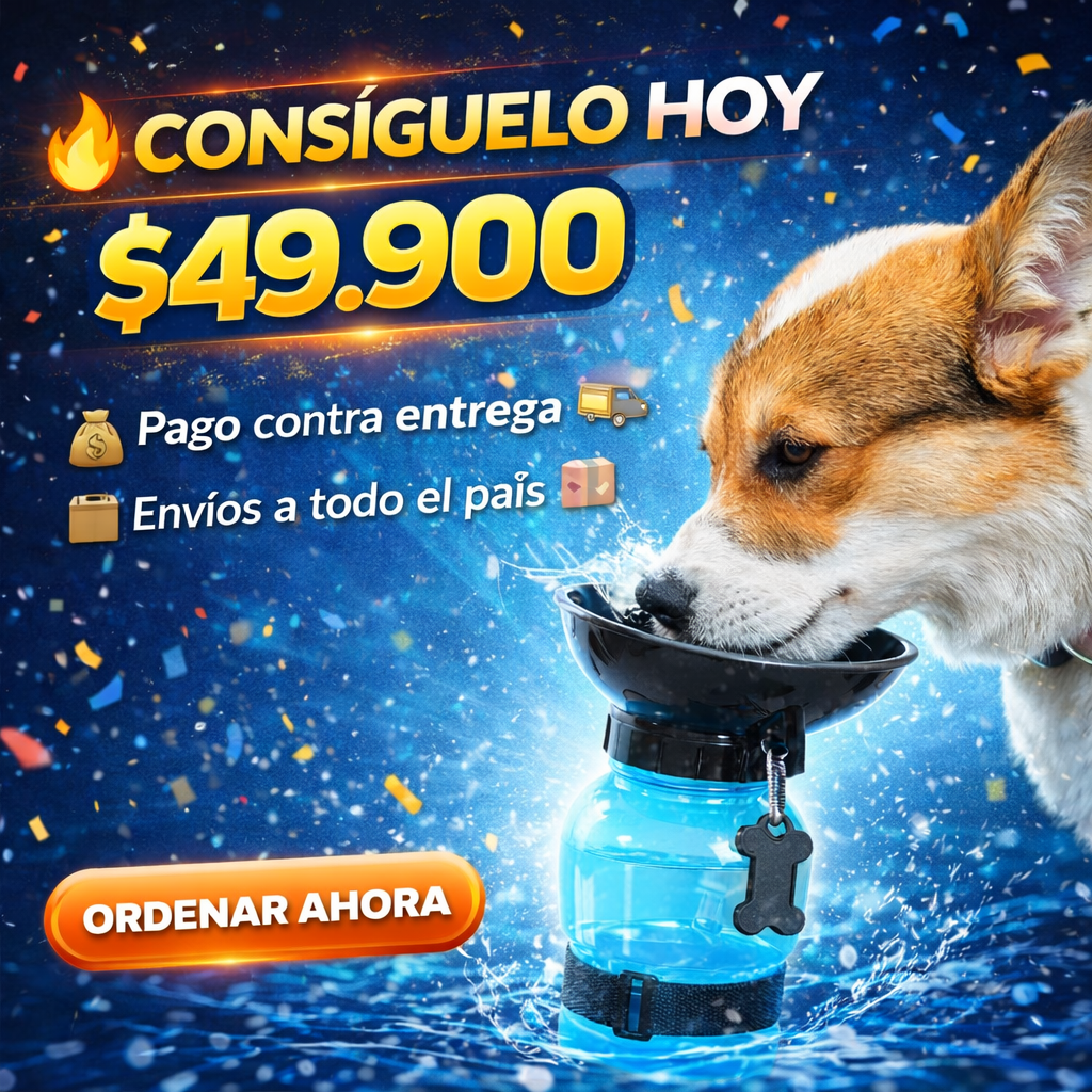 Hidrata a tu mascota en cualquier lugar