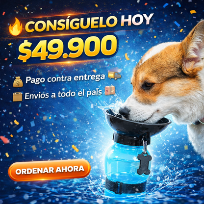 Hidrata a tu mascota en cualquier lugar