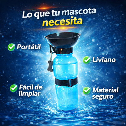 Hidrata a tu mascota en cualquier lugar