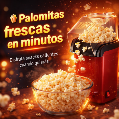 Haz Palomitas en Minutos – Crispetera Eléctrica Sin Aceite