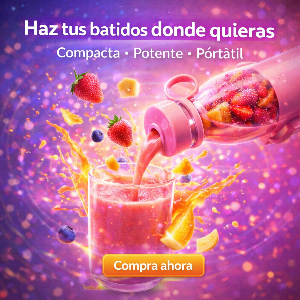 ¡Haz batidos en segundos donde quieras!