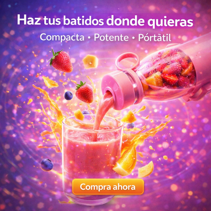 ¡Haz batidos en segundos donde quieras!