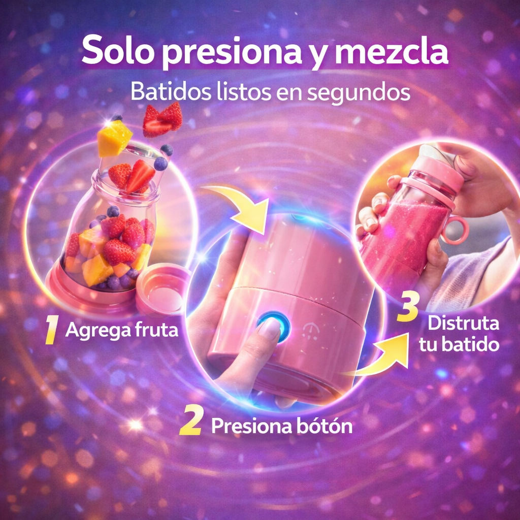 ¡Haz batidos en segundos donde quieras!