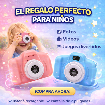 📸 Mini Cámara Digital Infantil 1080P con Juegos | Fotos y Videos | Recargable