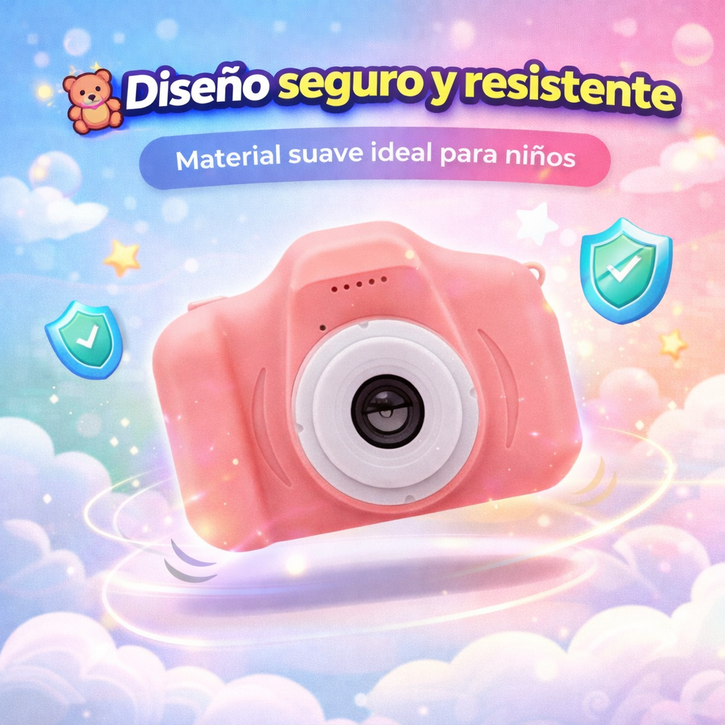 📸 Mini Cámara Digital Infantil 1080P con Juegos | Fotos y Videos | Recargable