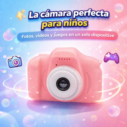 📸 Mini Cámara Digital Infantil 1080P con Juegos | Fotos y Videos | Recargable