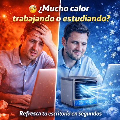 Mini Aire Acondicionado Portátil que Refresca en Segundos