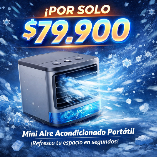 Mini Aire Acondicionado Portátil que Refresca en Segundos