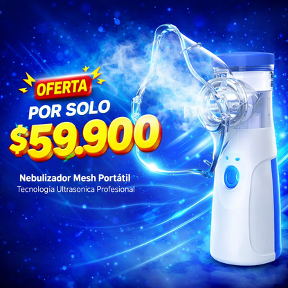 Pulmones Libres en Minutos Con El Nebulizador Portátil Pediátrico Y Adulto