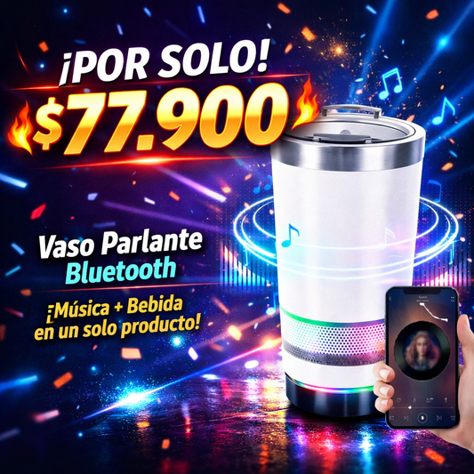 BEBE + ESCUCHA + DISFRUTA CON EL VASO PARLANTE